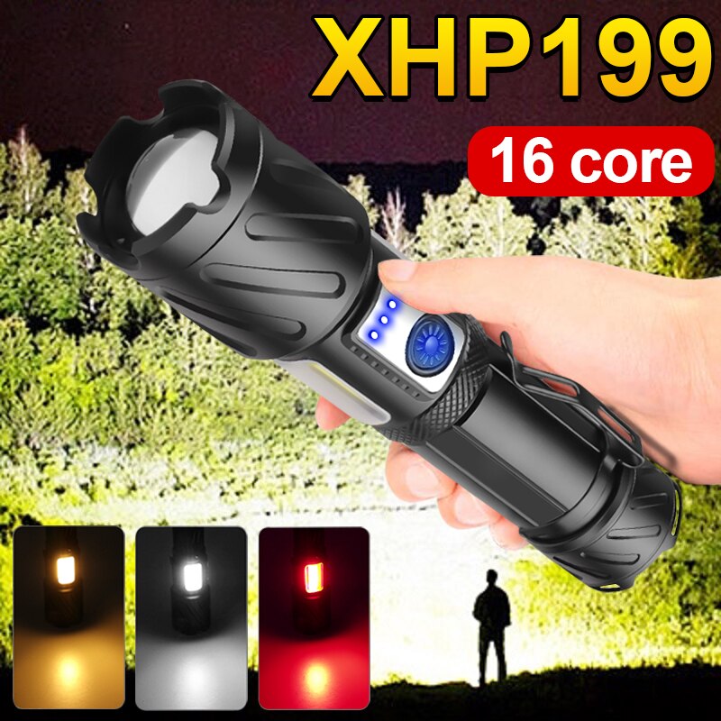  Ʈ XHP199  LED  18650 USB ..